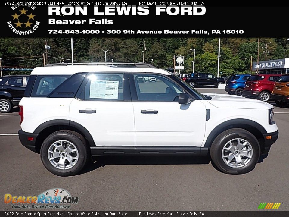 2022 Ford Bronco Sport Base 4x4 Oxford White / Medium Dark Slate Photo #1