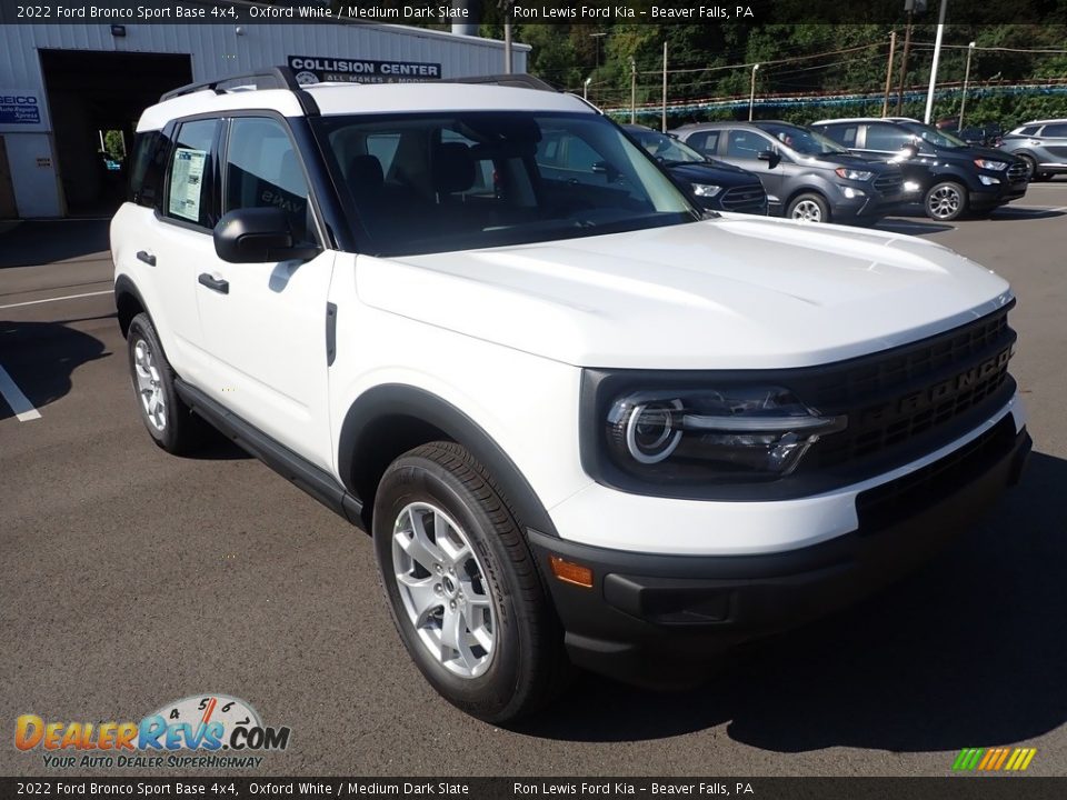 2022 Ford Bronco Sport Base 4x4 Oxford White / Medium Dark Slate Photo #2
