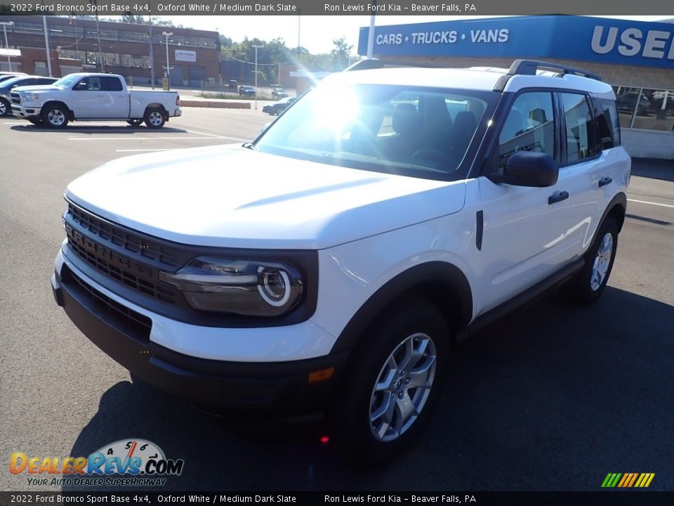 2022 Ford Bronco Sport Base 4x4 Oxford White / Medium Dark Slate Photo #4