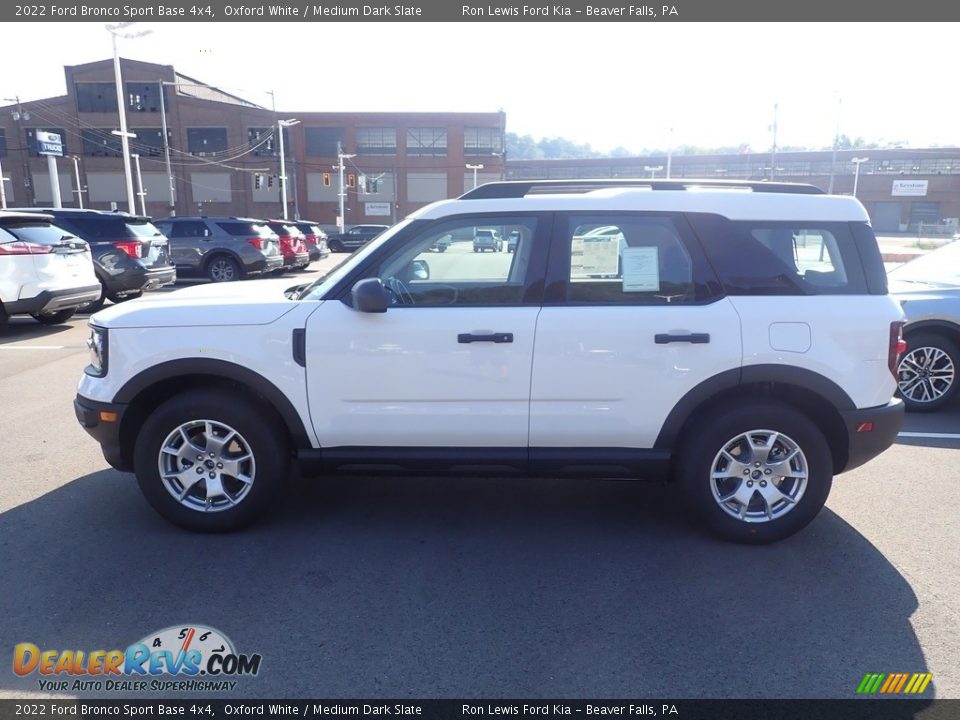 2022 Ford Bronco Sport Base 4x4 Oxford White / Medium Dark Slate Photo #5