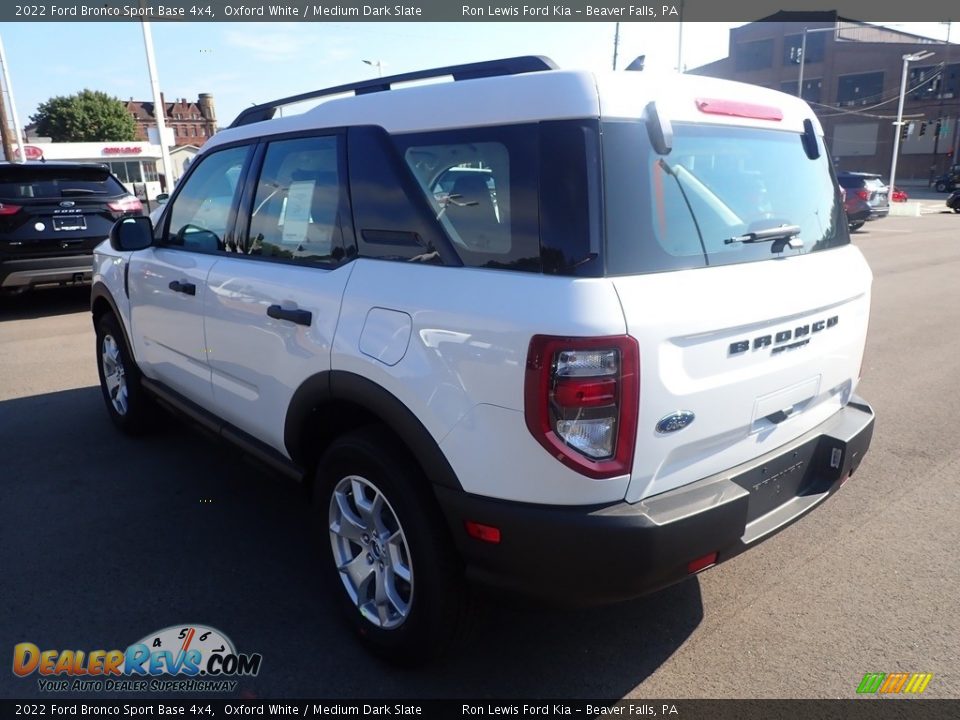 2022 Ford Bronco Sport Base 4x4 Oxford White / Medium Dark Slate Photo #6