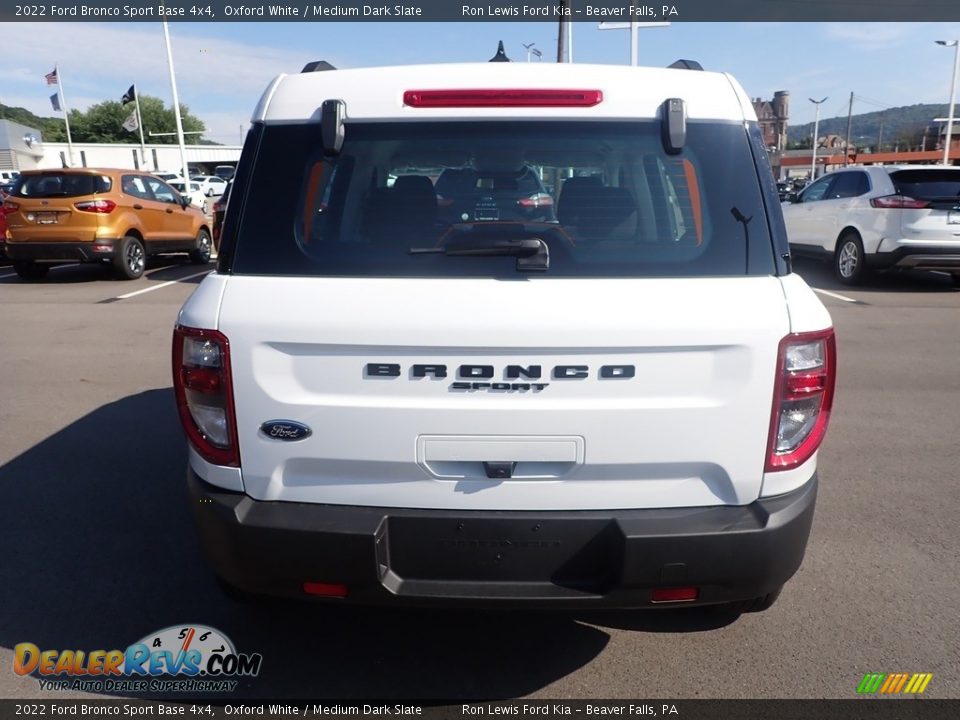 2022 Ford Bronco Sport Base 4x4 Oxford White / Medium Dark Slate Photo #7