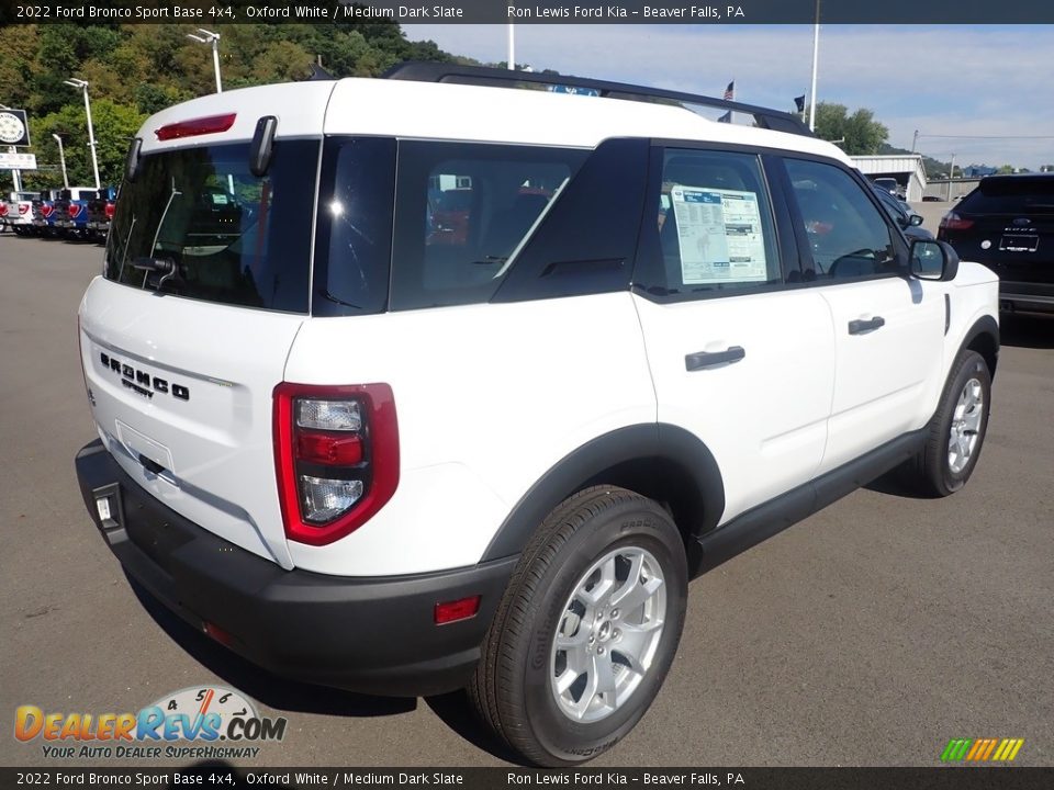 2022 Ford Bronco Sport Base 4x4 Oxford White / Medium Dark Slate Photo #8