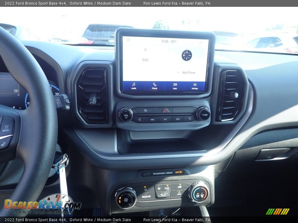 2022 Ford Bronco Sport Base 4x4 Oxford White / Medium Dark Slate Photo #17