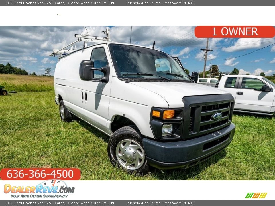 2012 Ford E Series Van E250 Cargo Oxford White / Medium Flint Photo #1