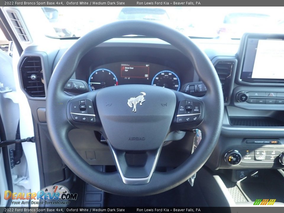 2022 Ford Bronco Sport Base 4x4 Oxford White / Medium Dark Slate Photo #19