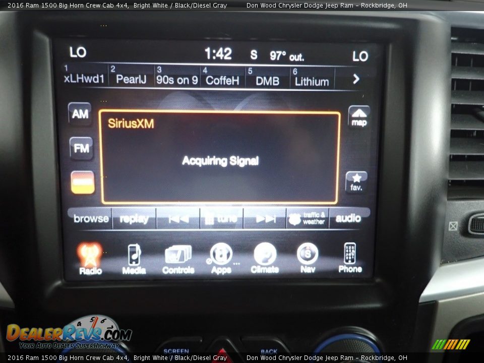 Audio System of 2016 Ram 1500 Big Horn Crew Cab 4x4 Photo #2