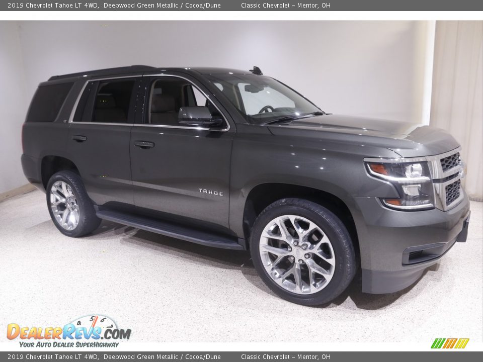 2019 Chevrolet Tahoe LT 4WD Deepwood Green Metallic / Cocoa/Dune Photo #1