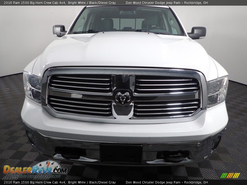 2016 Ram 1500 Big Horn Crew Cab 4x4 Bright White / Black/Diesel Gray Photo #6