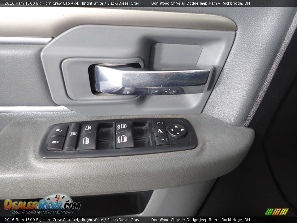 Door Panel of 2016 Ram 1500 Big Horn Crew Cab 4x4 Photo #13