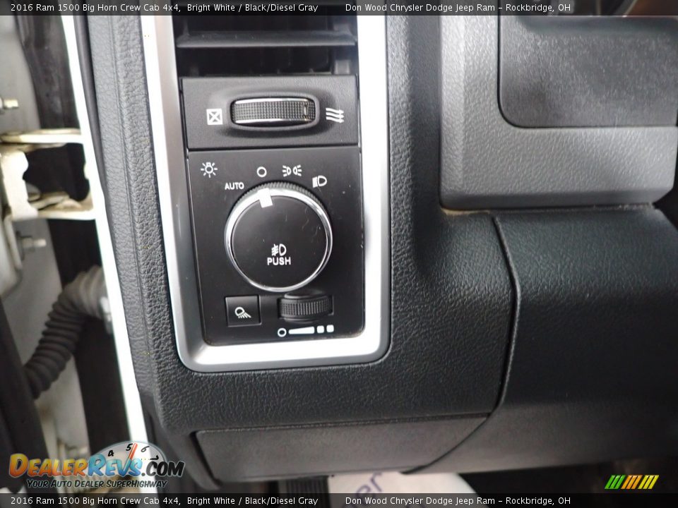 Controls of 2016 Ram 1500 Big Horn Crew Cab 4x4 Photo #16