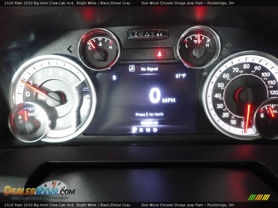 2016 Ram 1500 Big Horn Crew Cab 4x4 Gauges Photo #19