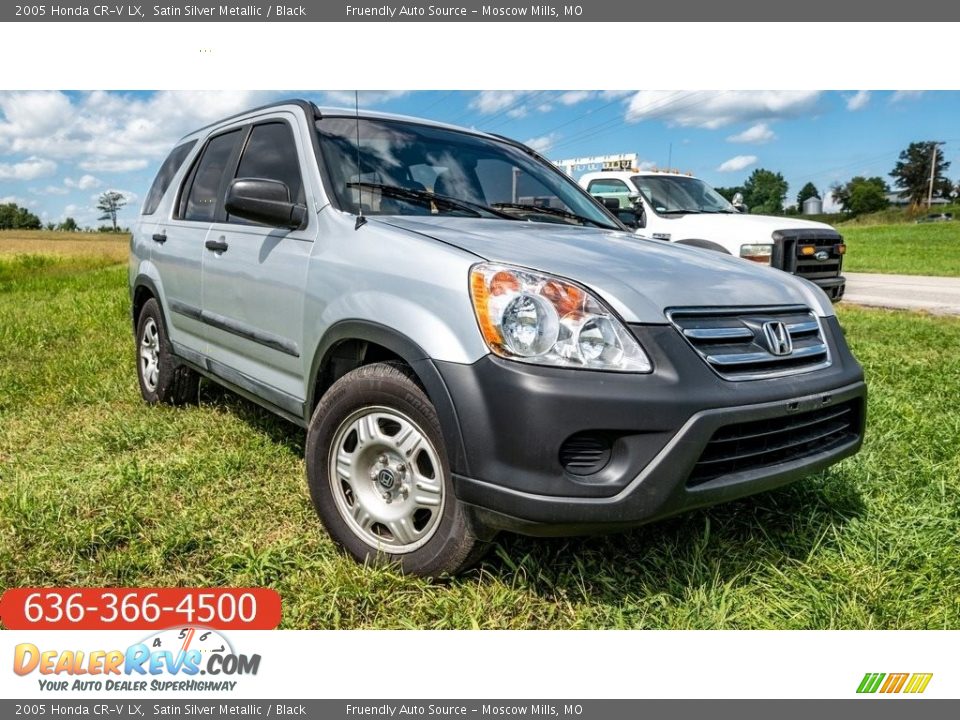 2005 Honda CR-V LX Satin Silver Metallic / Black Photo #1