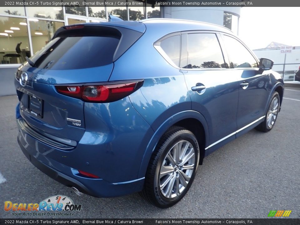 2022 Mazda CX-5 Turbo Signature AWD Eternal Blue Mica / Caturra Brown Photo #2