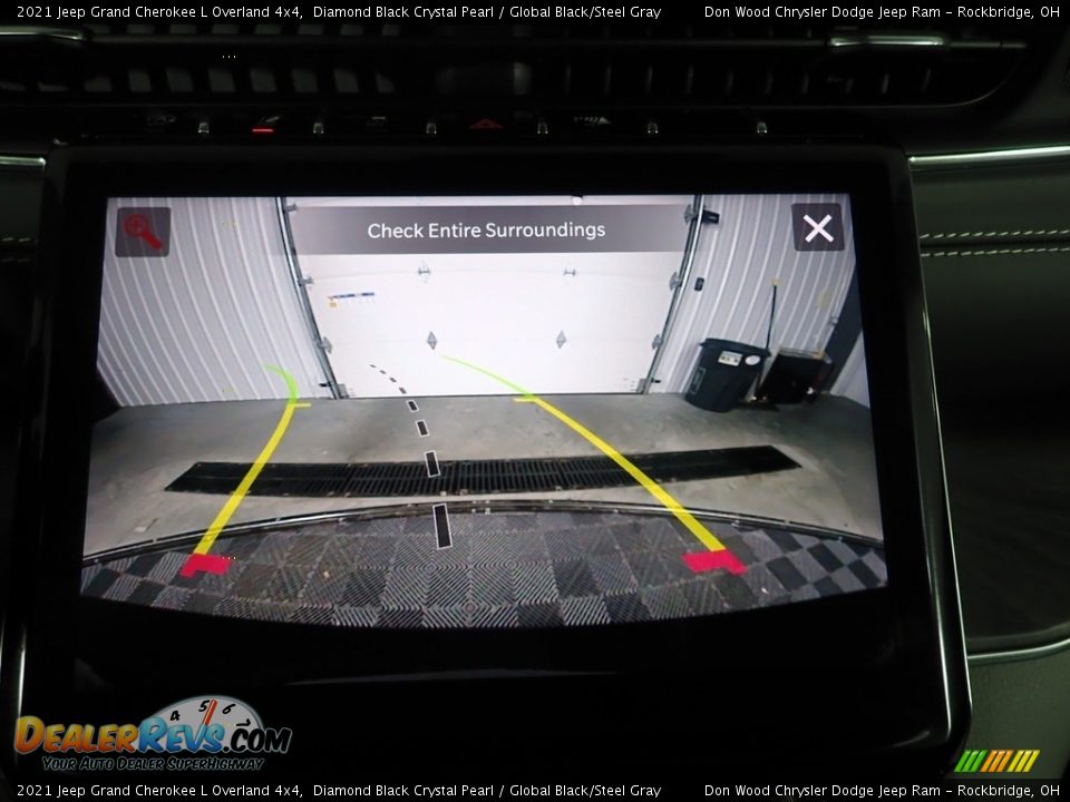 2021 Jeep Grand Cherokee L Overland 4x4 Diamond Black Crystal Pearl / Global Black/Steel Gray Photo #3