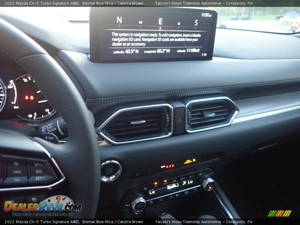 2022 Mazda CX-5 Turbo Signature AWD Eternal Blue Mica / Caturra Brown Photo #17