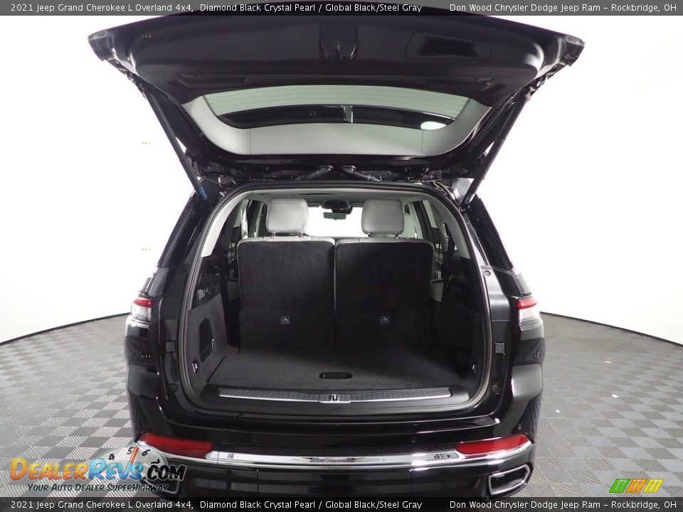 2021 Jeep Grand Cherokee L Overland 4x4 Diamond Black Crystal Pearl / Global Black/Steel Gray Photo #11