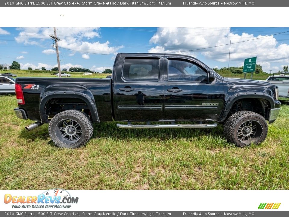 2010 GMC Sierra 1500 SLT Crew Cab 4x4 Storm Gray Metallic / Dark Titanium/Light Titanium Photo #3