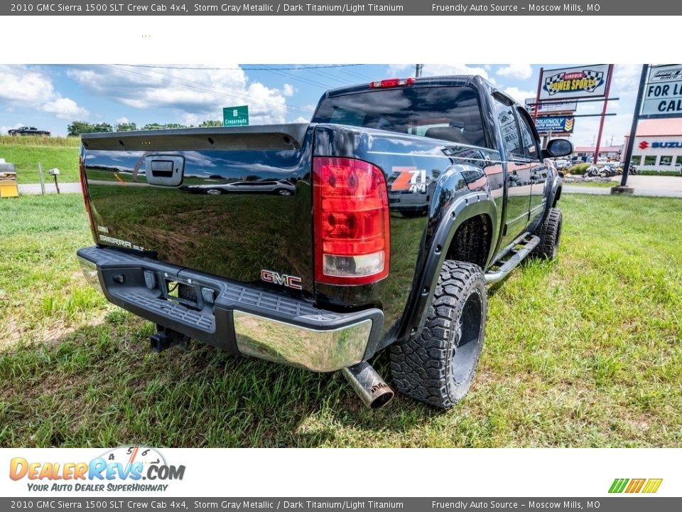 2010 GMC Sierra 1500 SLT Crew Cab 4x4 Storm Gray Metallic / Dark Titanium/Light Titanium Photo #4