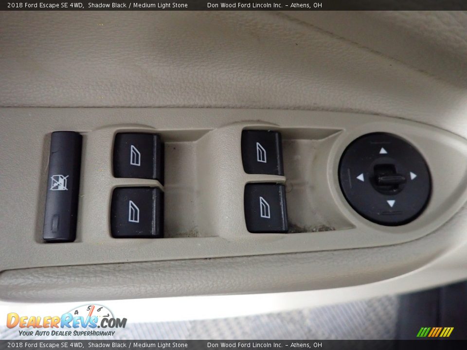 2018 Ford Escape SE 4WD Shadow Black / Medium Light Stone Photo #22