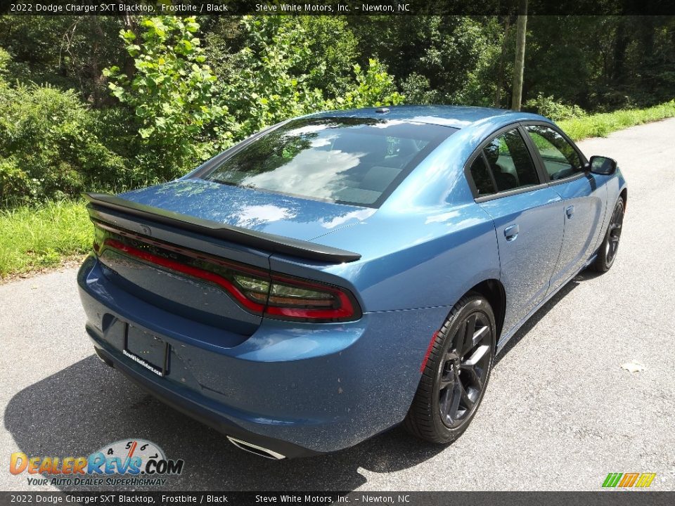 2022 Dodge Charger SXT Blacktop Frostbite / Black Photo #6