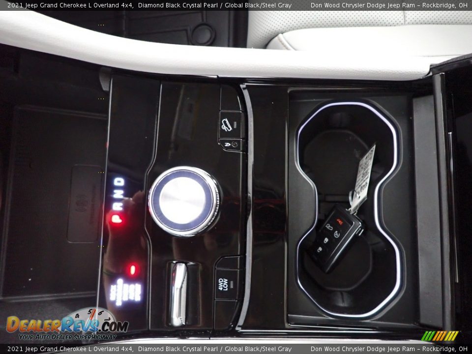 2021 Jeep Grand Cherokee L Overland 4x4 Diamond Black Crystal Pearl / Global Black/Steel Gray Photo #23
