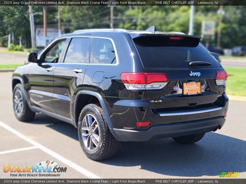 2020 Jeep Grand Cherokee Limited 4x4 Diamond Black Crystal Pearl / Light Frost Beige/Black Photo #20