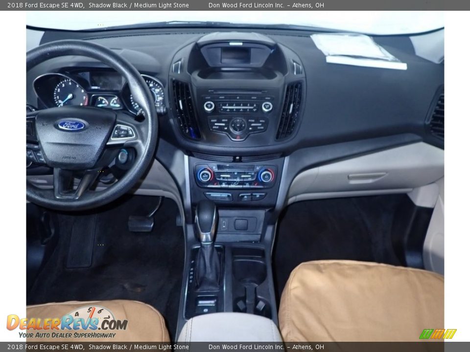 2018 Ford Escape SE 4WD Shadow Black / Medium Light Stone Photo #25