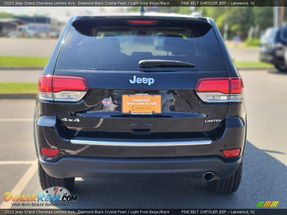 2020 Jeep Grand Cherokee Limited 4x4 Diamond Black Crystal Pearl / Light Frost Beige/Black Photo #21