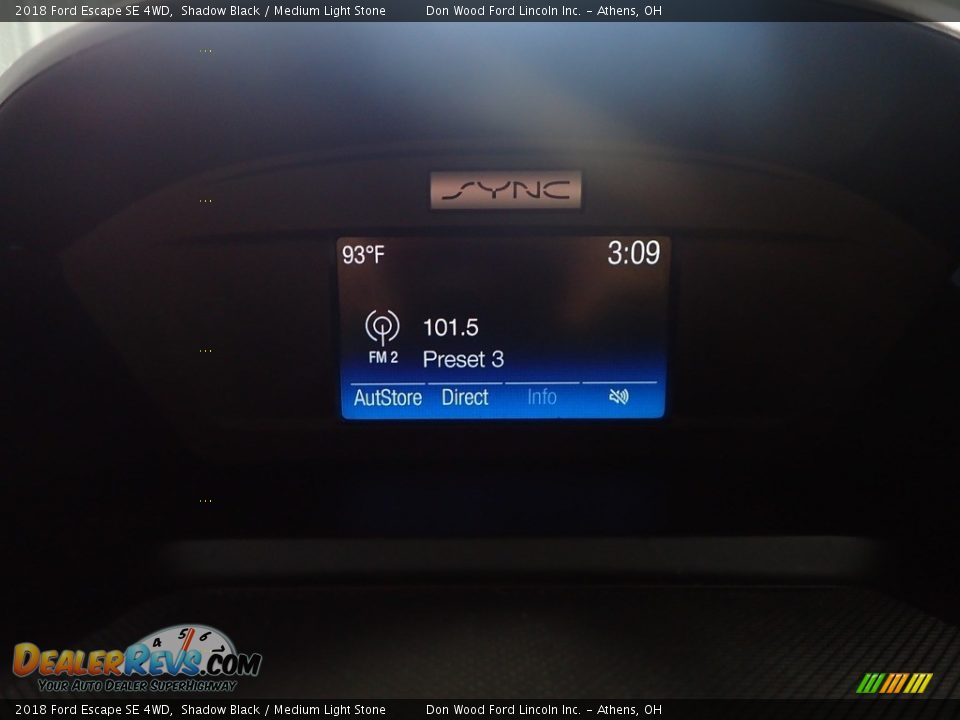 2018 Ford Escape SE 4WD Shadow Black / Medium Light Stone Photo #26