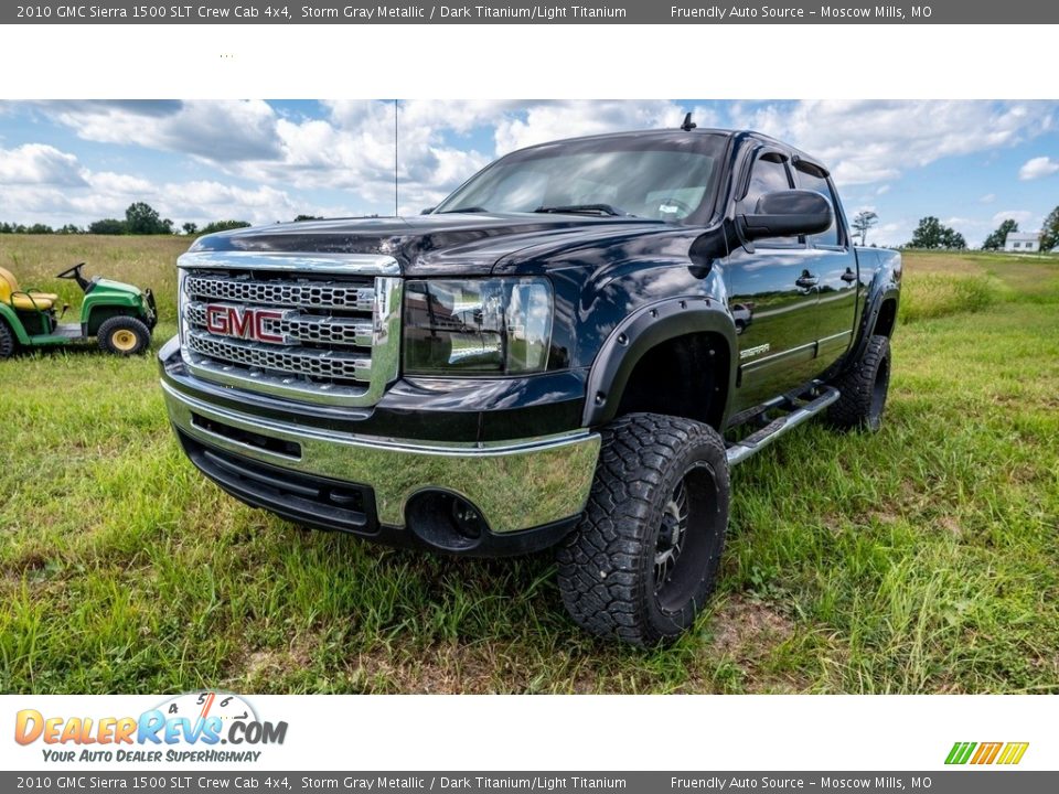 2010 GMC Sierra 1500 SLT Crew Cab 4x4 Storm Gray Metallic / Dark Titanium/Light Titanium Photo #8