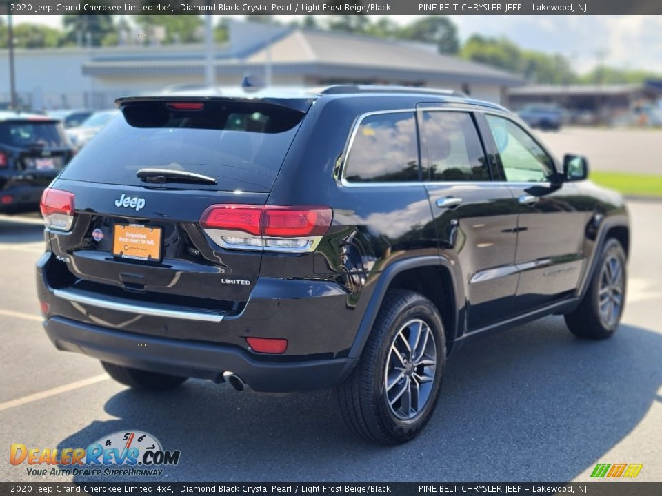 2020 Jeep Grand Cherokee Limited 4x4 Diamond Black Crystal Pearl / Light Frost Beige/Black Photo #22