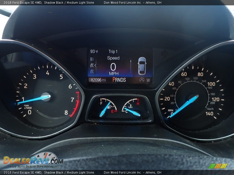 2018 Ford Escape SE 4WD Shadow Black / Medium Light Stone Photo #28