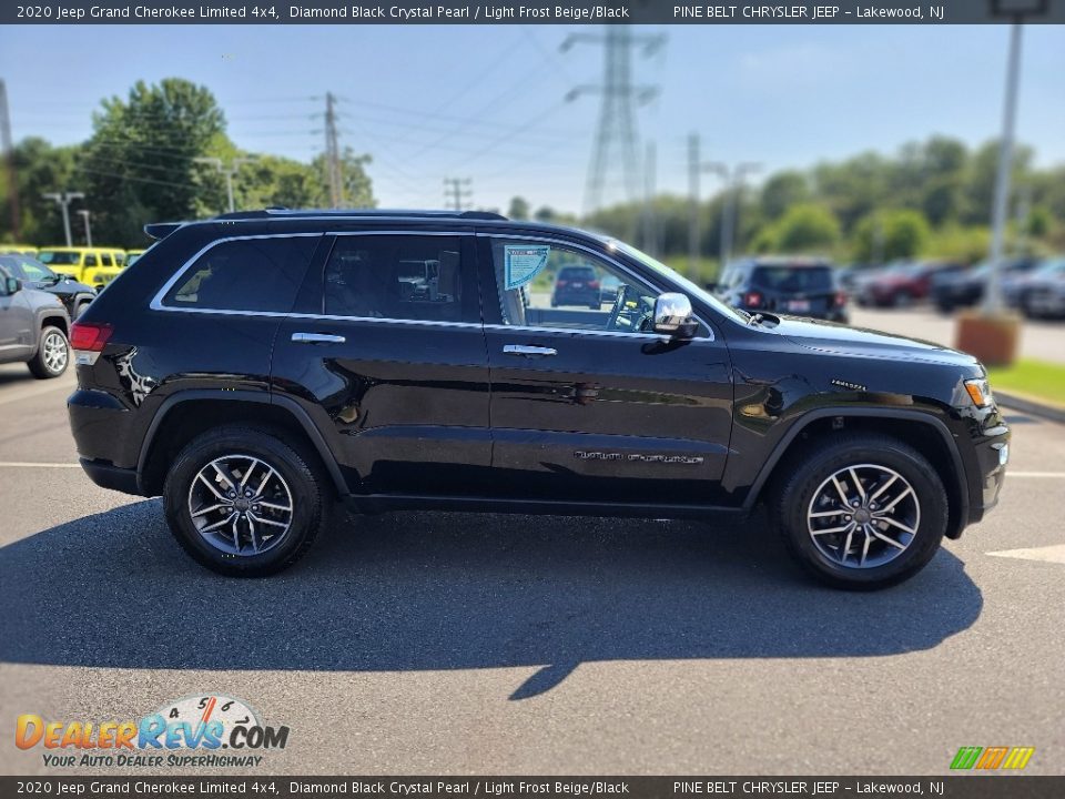 2020 Jeep Grand Cherokee Limited 4x4 Diamond Black Crystal Pearl / Light Frost Beige/Black Photo #23