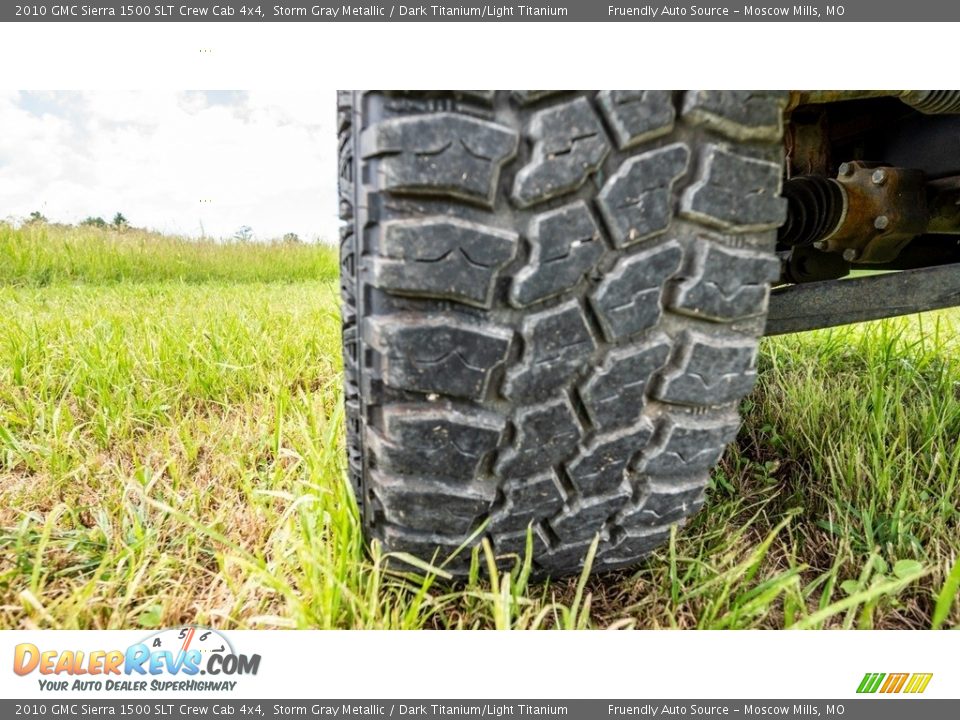 2010 GMC Sierra 1500 SLT Crew Cab 4x4 Storm Gray Metallic / Dark Titanium/Light Titanium Photo #11