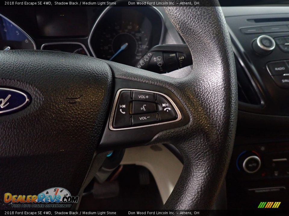 2018 Ford Escape SE 4WD Shadow Black / Medium Light Stone Photo #30