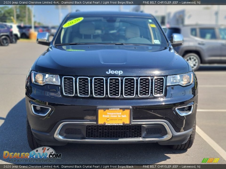 2020 Jeep Grand Cherokee Limited 4x4 Diamond Black Crystal Pearl / Light Frost Beige/Black Photo #25