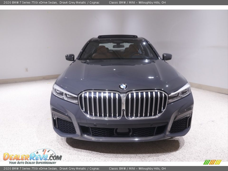 2020 BMW 7 Series 750i xDrive Sedan Dravit Grey Metallic / Cognac Photo #2