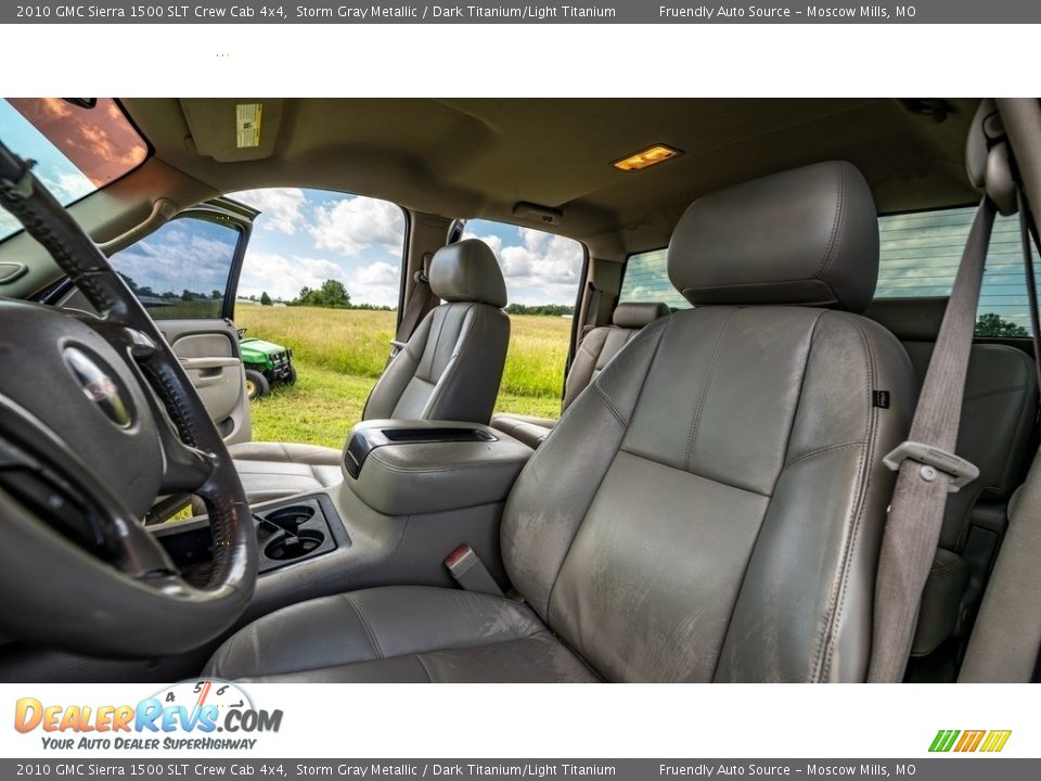 2010 GMC Sierra 1500 SLT Crew Cab 4x4 Storm Gray Metallic / Dark Titanium/Light Titanium Photo #17