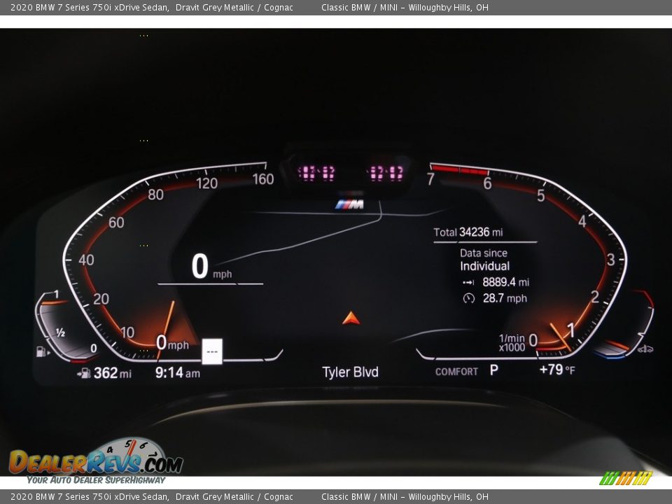 2020 BMW 7 Series 750i xDrive Sedan Gauges Photo #8