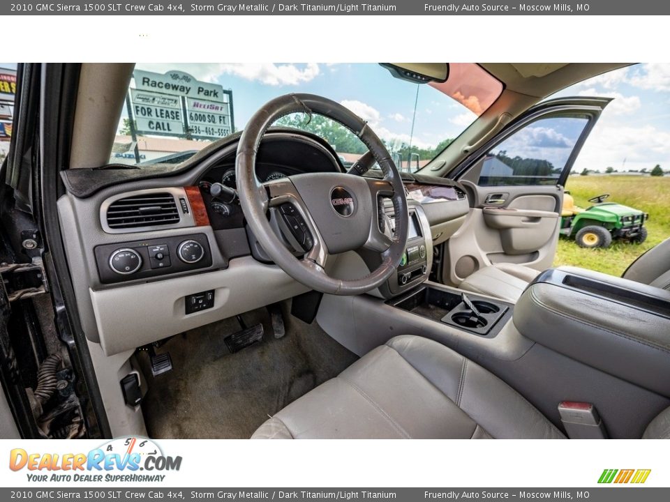 2010 GMC Sierra 1500 SLT Crew Cab 4x4 Storm Gray Metallic / Dark Titanium/Light Titanium Photo #19