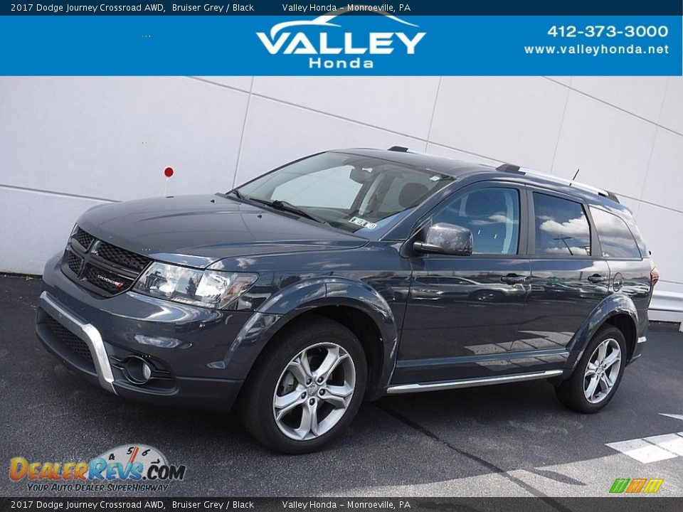 2017 Dodge Journey Crossroad AWD Bruiser Grey / Black Photo #1