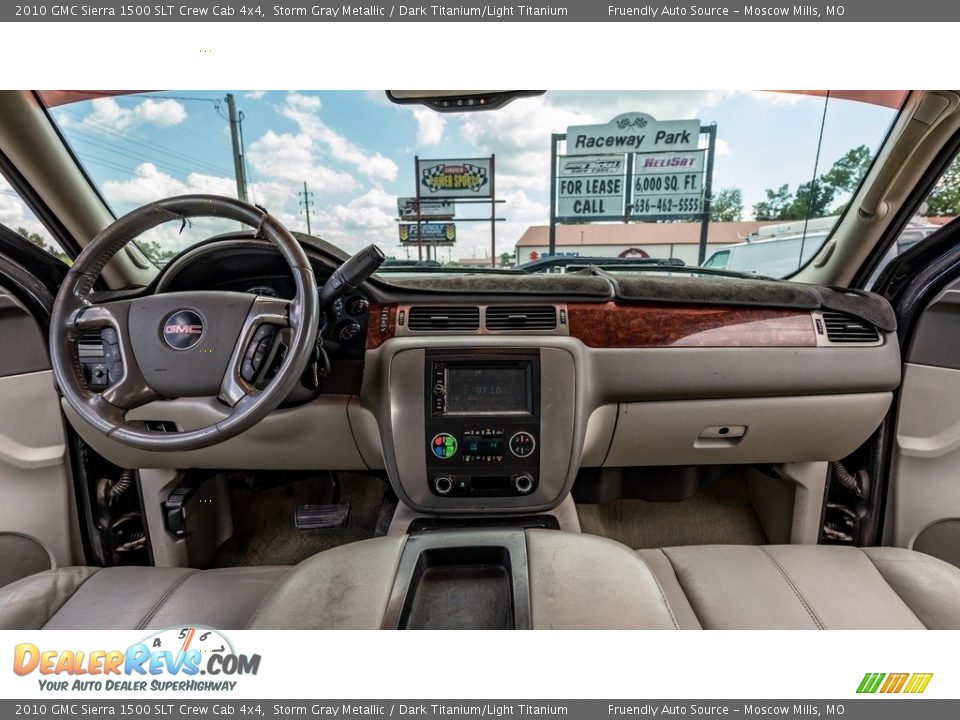 2010 GMC Sierra 1500 SLT Crew Cab 4x4 Storm Gray Metallic / Dark Titanium/Light Titanium Photo #26