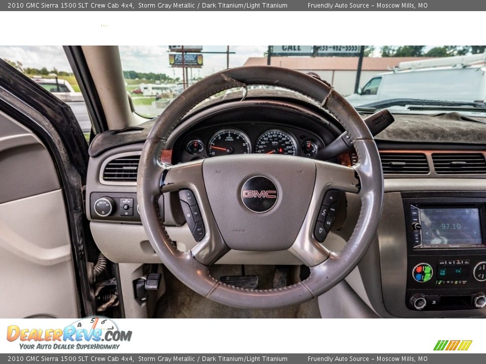 2010 GMC Sierra 1500 SLT Crew Cab 4x4 Storm Gray Metallic / Dark Titanium/Light Titanium Photo #27