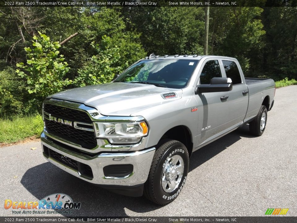 2022 Ram 2500 Tradesman Crew Cab 4x4 Billet Silver Metallic / Black/Diesel Gray Photo #2