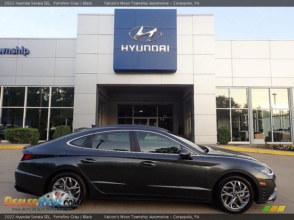 2022 Hyundai Sonata SEL Portofino Gray / Black Photo #1