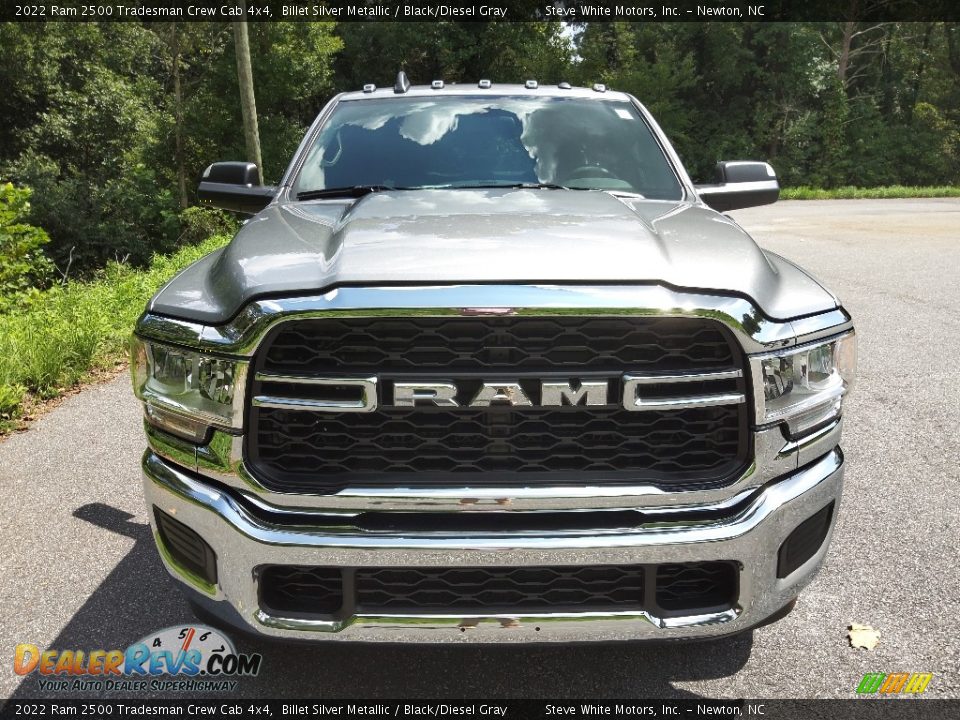 2022 Ram 2500 Tradesman Crew Cab 4x4 Billet Silver Metallic / Black/Diesel Gray Photo #3