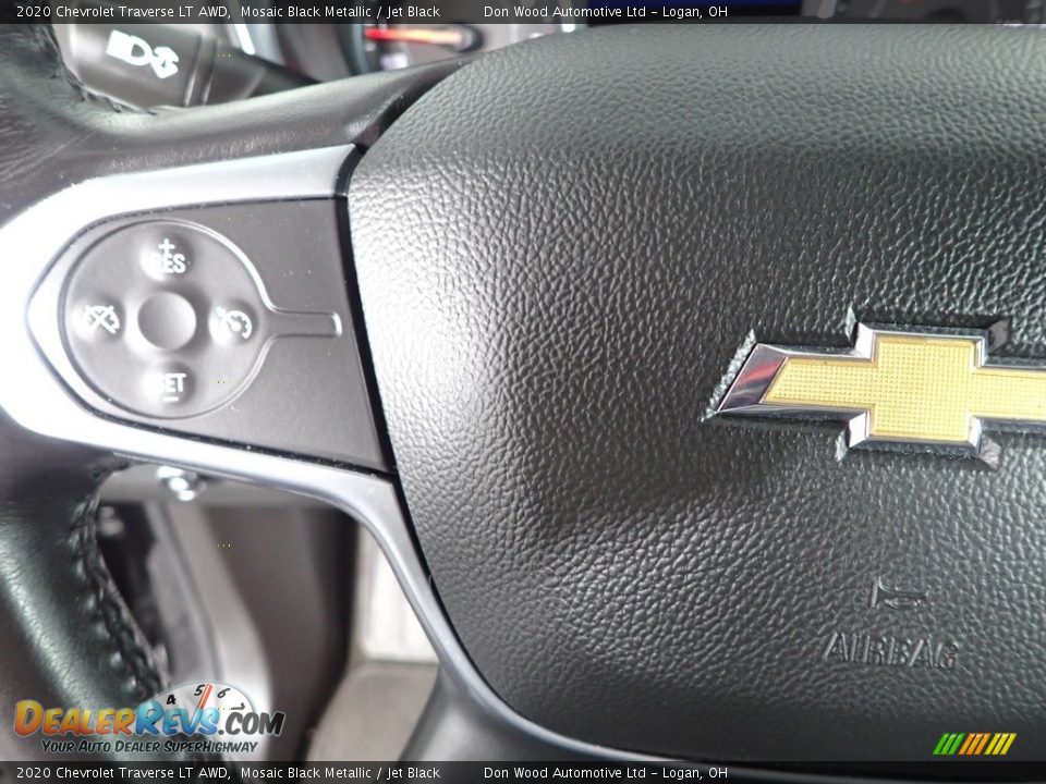 2020 Chevrolet Traverse LT AWD Mosaic Black Metallic / Jet Black Photo #17