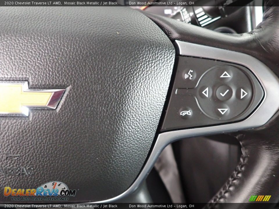 2020 Chevrolet Traverse LT AWD Mosaic Black Metallic / Jet Black Photo #18