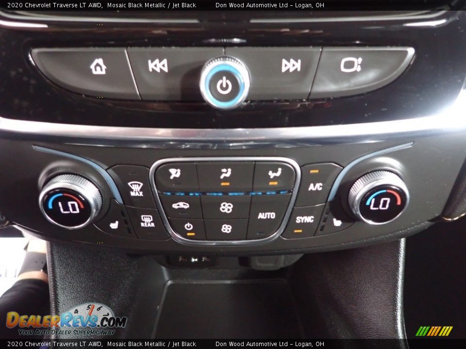 2020 Chevrolet Traverse LT AWD Mosaic Black Metallic / Jet Black Photo #20